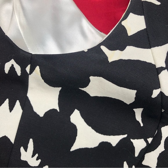 White House Black Market (WHBM) Floral Print Sleeveless Sheath Dress With A Belt - Picture 10 of 12